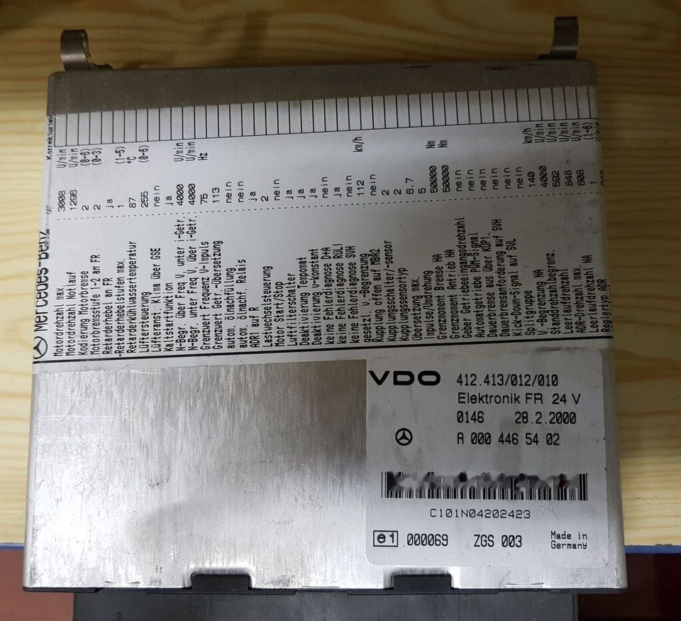 Mercedes-Benz A 001 446 26 17 Mercedes-Benz ACTROS MB2 - Unidad de control para Camión: foto 1 Mercedes-Benz A 001 446 26 17 Mercedes-Benz ACTROS MB2 - Unidad de control para Camión: foto 1