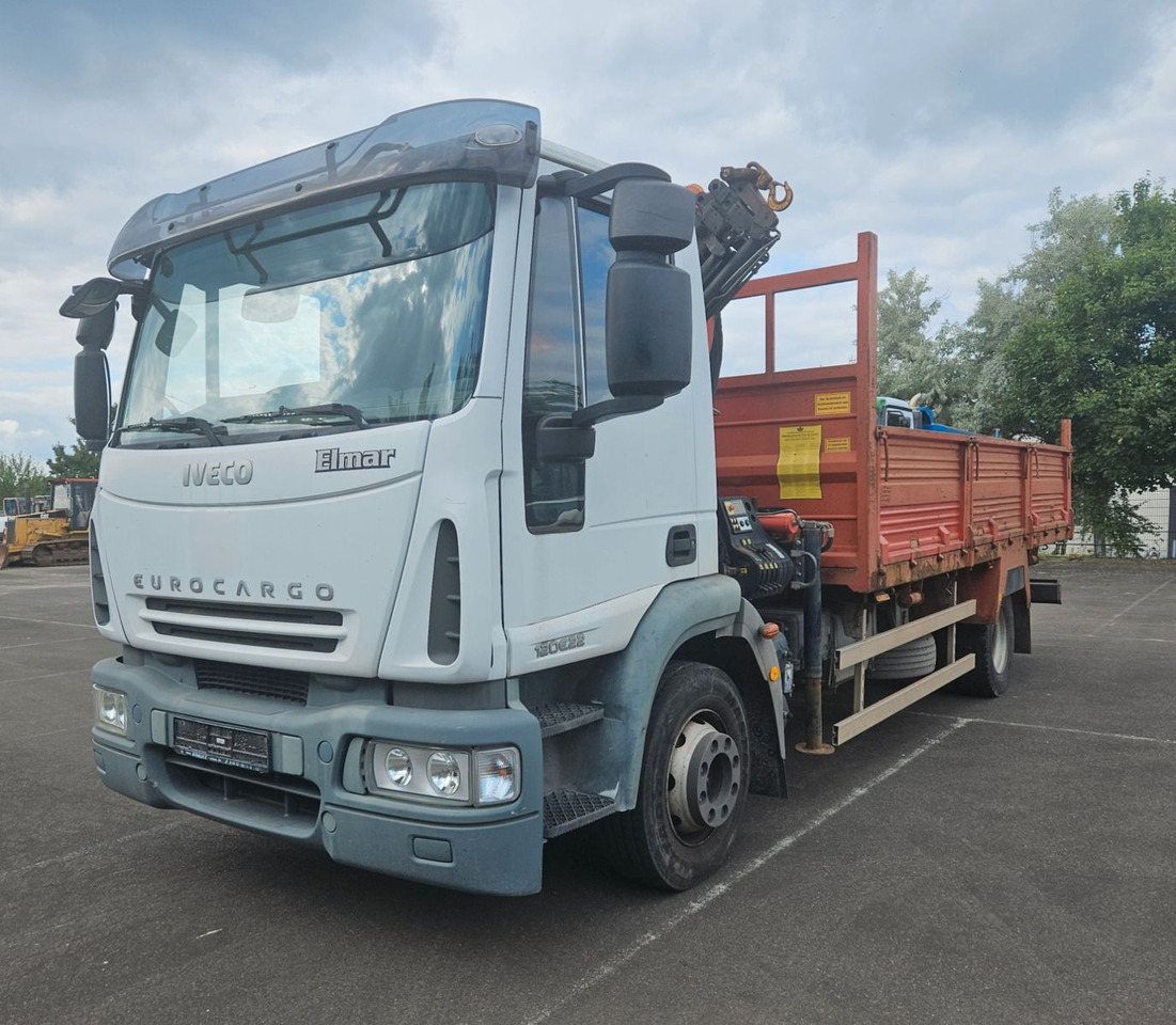 Iveco ML120E22 Pritsche mit Kran Palfinger Funck - Camión caja abierta, Camión grúa: foto 1 Iveco ML120E22 Pritsche mit Kran Palfinger Funck - Camión caja abierta, Camión grúa: foto 1