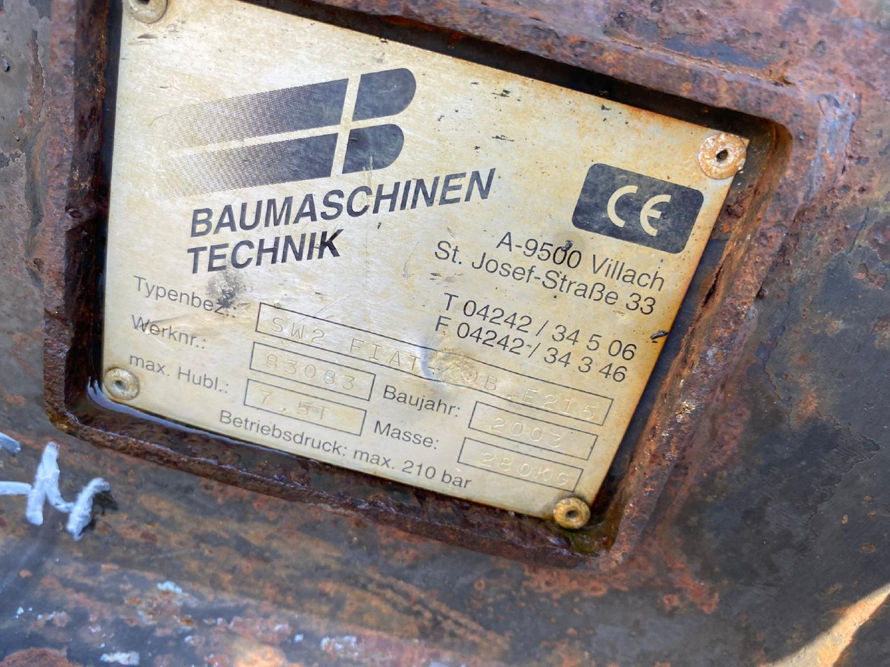 Fiat-Kobelco E 215 - Acoplamiento rápido para Maquinaria de construcción: foto 2 Fiat-Kobelco E 215 - Acoplamiento rápido para Maquinaria de construcción: foto 2