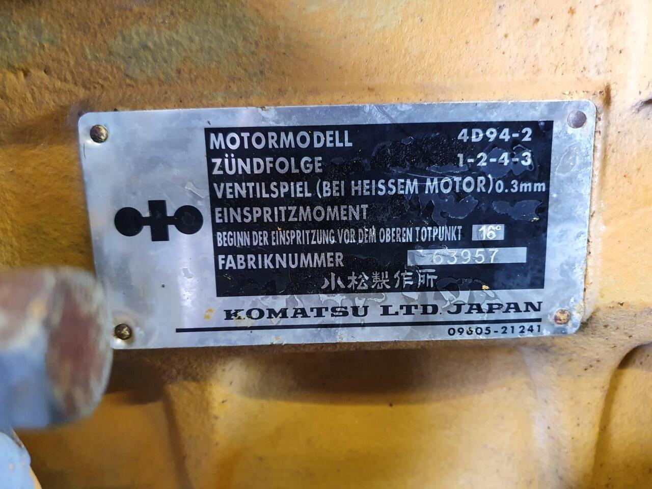 Komatsu 4D94 als Teilträger - Motor para Maquinaria de construcción: foto 2 Komatsu 4D94 als Teilträger - Motor para Maquinaria de construcción: foto 2