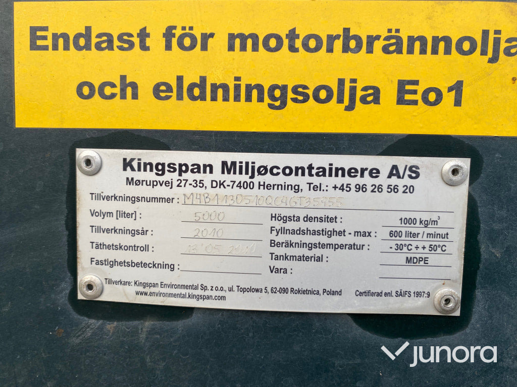 Dieseltank - HVO, Kingspan - Tanque de almacenamiento: foto 5 Dieseltank - HVO, Kingspan - Tanque de almacenamiento: foto 5