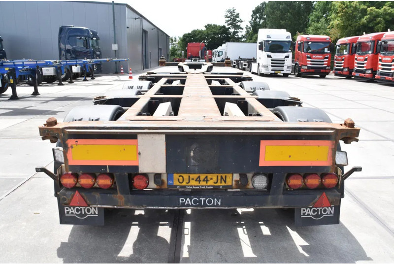 Pacton T3-010 - 2 x LIFT AXLE - BPW AXLES - DRUM BRAKES - 2 x EXTENDABLE - - Semirremolque portacontenedore/ Intercambiable: foto 3 Pacton T3-010 - 2 x LIFT AXLE - BPW AXLES - DRUM BRAKES - 2 x EXTENDABLE - - Semirremolque portacontenedore/ Intercambiable: foto 3