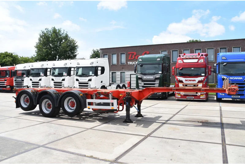 Semirremolque portacontenedore/ Intercambiable Pacton T3-010 - BPW AXLES - DRUM BRAKES - 2 LIFT AXLES - 2 x EXTENDABLE -: foto 1