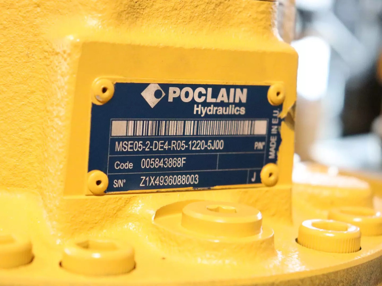 Poclain MSE05-2-DE4-R05-1220-5J00 - Motor hidráulico para Equipo de manutención: foto 4 Poclain MSE05-2-DE4-R05-1220-5J00 - Motor hidráulico para Equipo de manutención: foto 4