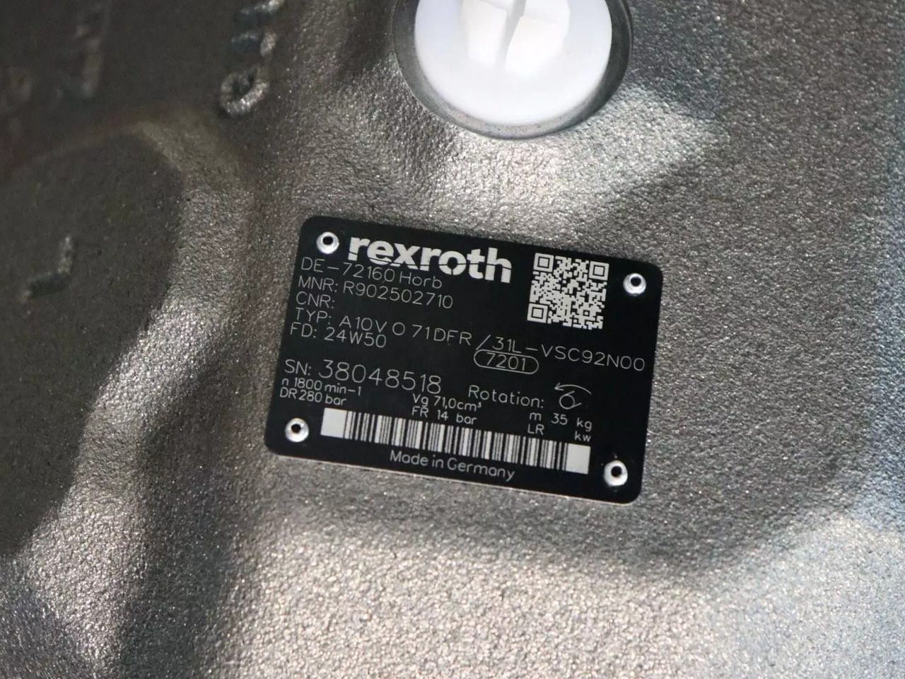 REXROTH A10VO71DFR/31L-VSC92N00 - Bomba hidráulica para Maquinaria de construcción: foto 4 REXROTH A10VO71DFR/31L-VSC92N00 - Bomba hidráulica para Maquinaria de construcción: foto 4