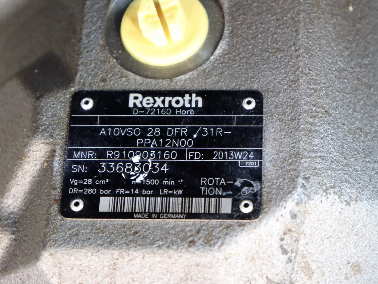 REXROTH A10VSO28DFR/31R-PPA12N00 - Bomba hidráulica para Equipo de manutención: foto 4 REXROTH A10VSO28DFR/31R-PPA12N00 - Bomba hidráulica para Equipo de manutención: foto 4