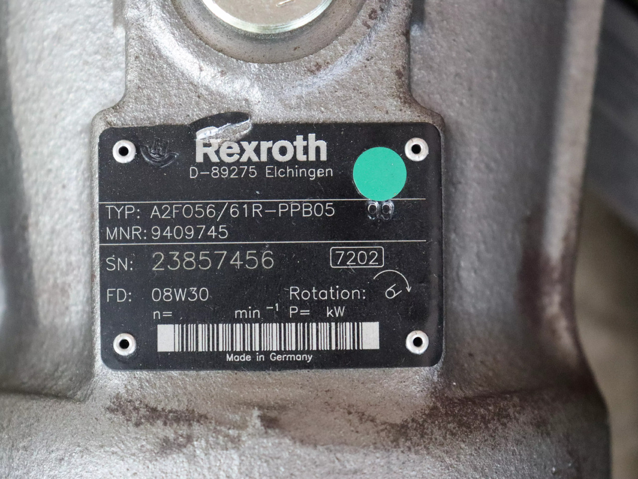 REXROTH A2FO56/61R-PPB05 - Bomba hidráulica para Equipo de manutención: foto 3 REXROTH A2FO56/61R-PPB05 - Bomba hidráulica para Equipo de manutención: foto 3