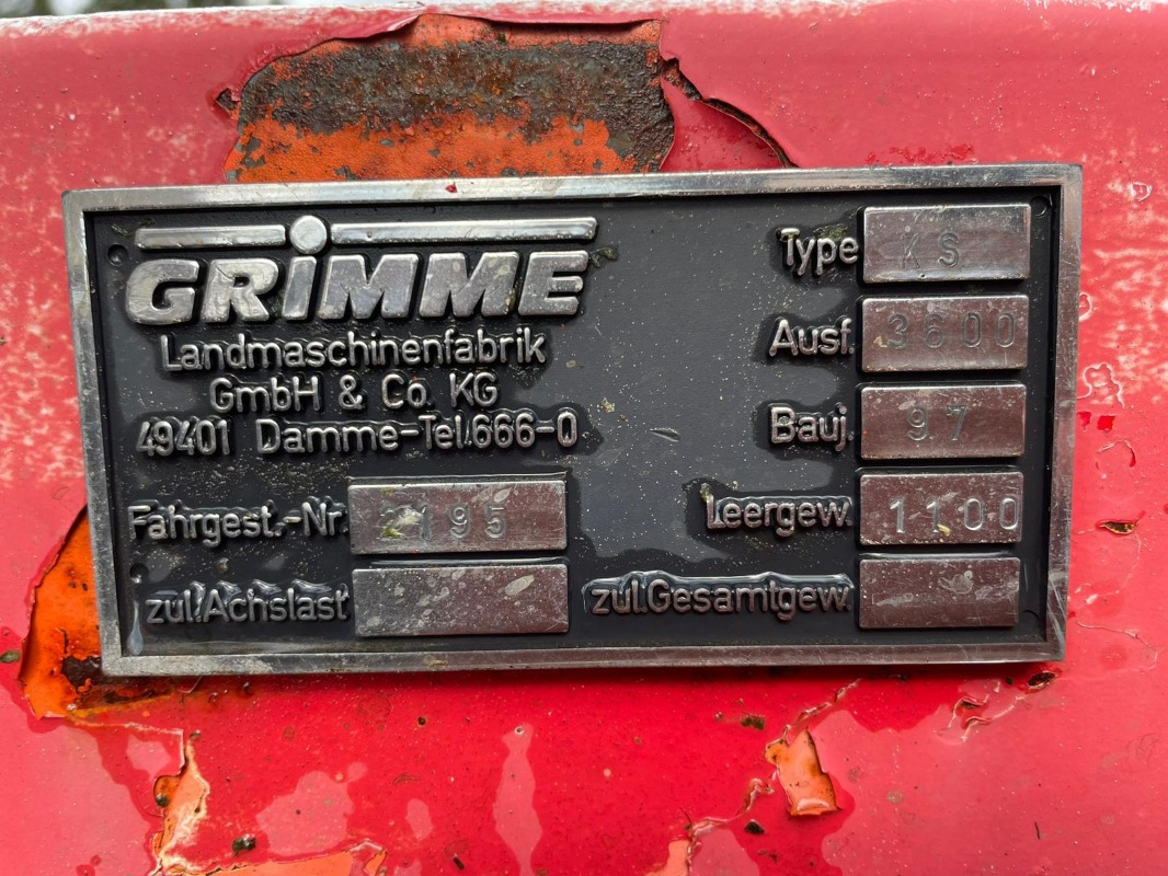 Grimme KS-3600 - Cosechadora: foto 2 Grimme KS-3600 - Cosechadora: foto 2