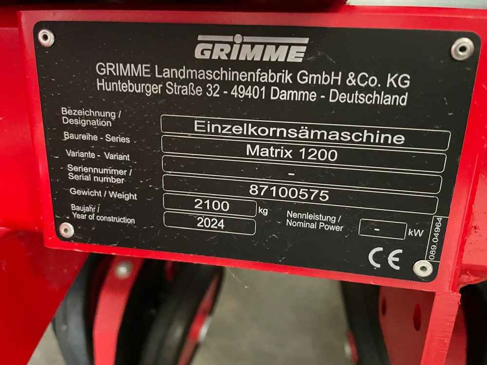 Grimme MATRIX 1200 - Sembradora: foto 2 Grimme MATRIX 1200 - Sembradora: foto 2