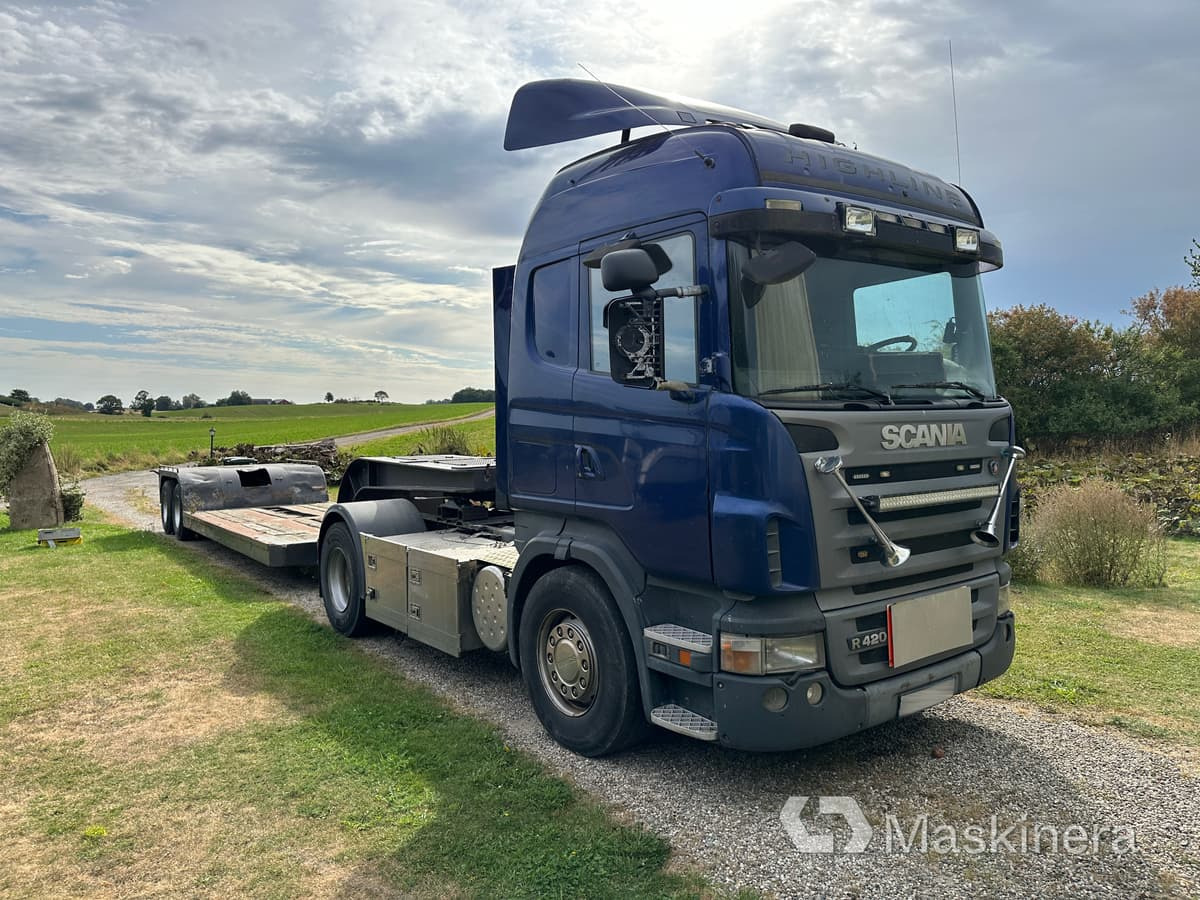 Scania R420 highline A-traktor Scania + 2 släp - Cabeza tractora, Semirremolque plataforma/ Caja abierta: foto 3 Scania R420 highline A-traktor Scania + 2 släp - Cabeza tractora, Semirremolque plataforma/ Caja abierta: foto 3