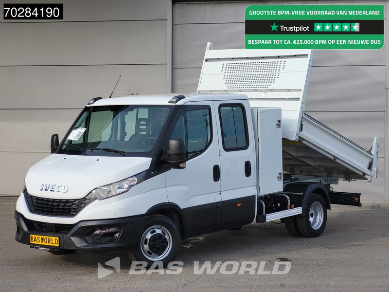 Iveco Daily 35C14 Kipper met Kist Dubbel Cabine Dubbellucht 3,5t Trekhaak Airco Cruise Euro6 Kieper Tipper Benne 2m3 Airco Trekhaak Cruise c - Volquete furgoneta: foto 1 Iveco Daily 35C14 Kipper met Kist Dubbel Cabine Dubbellucht 3,5t Trekhaak Airco Cruise Euro6 Kieper Tipper Benne 2m3 Airco Trekhaak Cruise c - Volquete furgoneta: foto 1