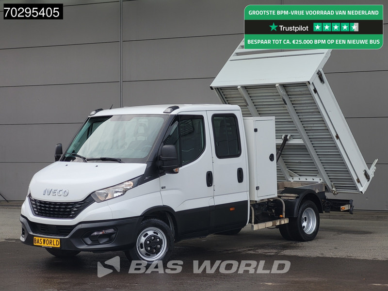 Iveco Daily 35C14 Kipper met Kist Dubbel Cabine Dubbellucht 3,5t Trekhaak Airco Cruise Euro6 Kieper Tipper Benne Airco Trekhaak Cruise contr - Volquete furgoneta: foto 1 Iveco Daily 35C14 Kipper met Kist Dubbel Cabine Dubbellucht 3,5t Trekhaak Airco Cruise Euro6 Kieper Tipper Benne Airco Trekhaak Cruise contr - Volquete furgoneta: foto 1