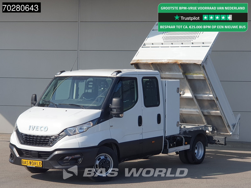 Iveco Daily 35C14 Kipper met Kist Dubbel Cabine Dubbellucht 3,5t Trekhaak Airco Cruise Euro6 Tipper Benne Kieper 2m3 Airco Trekhaak Cruise c - Volquete furgoneta: foto 1 Iveco Daily 35C14 Kipper met Kist Dubbel Cabine Dubbellucht 3,5t Trekhaak Airco Cruise Euro6 Tipper Benne Kieper 2m3 Airco Trekhaak Cruise c - Volquete furgoneta: foto 1