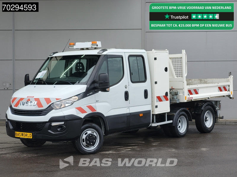Iveco Daily 35C15 3.0L Kipper met Kist Maxicargo Airco Cruise Camera Euro6 Tipper Benne Kieper 2m3 Airco Dubbel cabine Cruise control - Volquete furgoneta: foto 1 Iveco Daily 35C15 3.0L Kipper met Kist Maxicargo Airco Cruise Camera Euro6 Tipper Benne Kieper 2m3 Airco Dubbel cabine Cruise control - Volquete furgoneta: foto 1