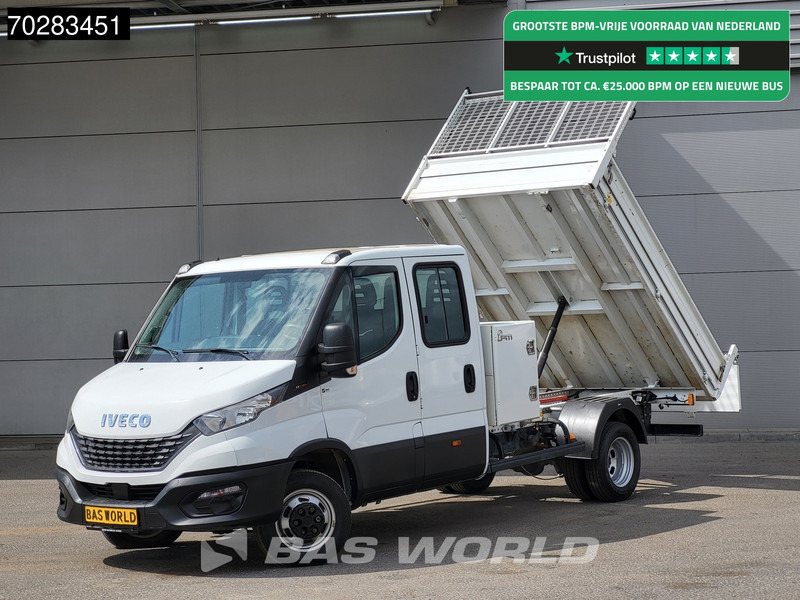 Iveco Daily 35C16 3.0L Kipper met Kist Dubbel Cabine Dubbellucht 3,5t Trekhaak Airco Cruise Euro6 Kieper Tipper Benne Airco Trekhaak Cruise - Volquete furgoneta: foto 1 Iveco Daily 35C16 3.0L Kipper met Kist Dubbel Cabine Dubbellucht 3,5t Trekhaak Airco Cruise Euro6 Kieper Tipper Benne Airco Trekhaak Cruise - Volquete furgoneta: foto 1
