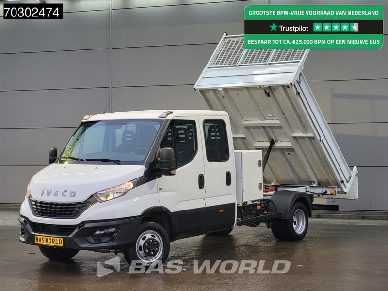 Iveco Daily 35C16 3.0L Kipper met Kist Dubbel Cabine Dubbellucht 3,5t Trekhaak Airco Cruise Euro6 Tipper Benne Kieper Airco Trekhaak Cruise - Volquete furgoneta: foto 1 Iveco Daily 35C16 3.0L Kipper met Kist Dubbel Cabine Dubbellucht 3,5t Trekhaak Airco Cruise Euro6 Tipper Benne Kieper Airco Trekhaak Cruise - Volquete furgoneta: foto 1