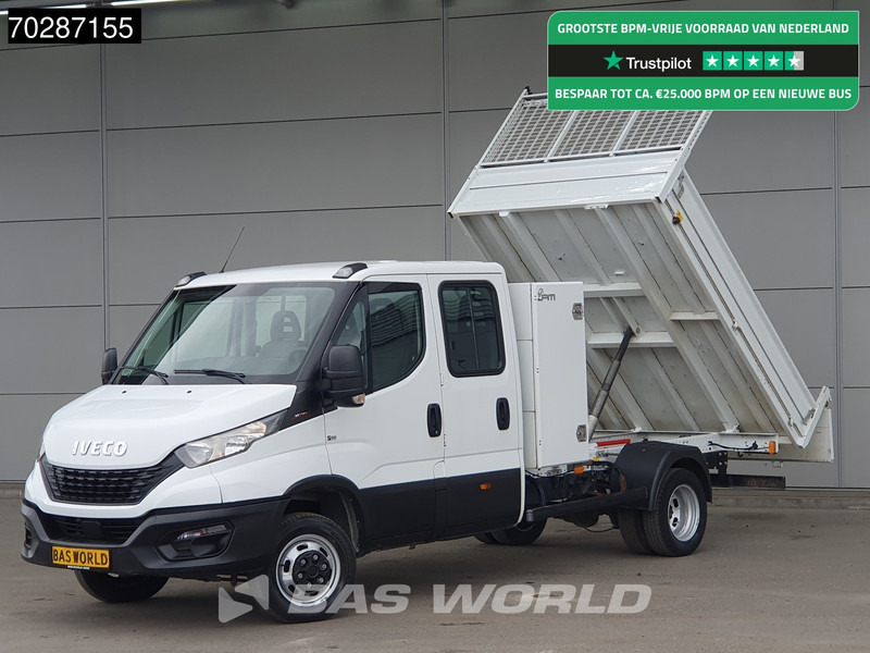 Iveco Daily 35C16 3.0L Kipper met Kist Dubbel Cabine Dubbellucht 3,5t Trekhaak Airco Euro6 Tipper Benne Kieper 2m3 Airco Trekhaak - Volquete furgoneta: foto 1 Iveco Daily 35C16 3.0L Kipper met Kist Dubbel Cabine Dubbellucht 3,5t Trekhaak Airco Euro6 Tipper Benne Kieper 2m3 Airco Trekhaak - Volquete furgoneta: foto 1