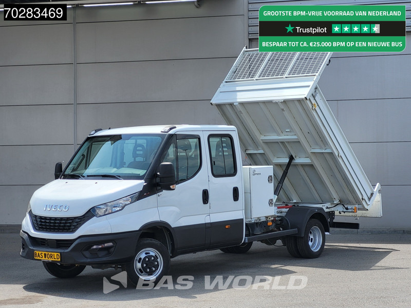 Iveco Daily 35C16 3.0L Kipper met Kist Dubbel Cabine Dubbellucht 3,5t Trekhaak Navi Airco Cruise Camera Euro6 Kieper Tipper Benne 2m3 Airco - Volquete furgoneta: foto 1 Iveco Daily 35C16 3.0L Kipper met Kist Dubbel Cabine Dubbellucht 3,5t Trekhaak Navi Airco Cruise Camera Euro6 Kieper Tipper Benne 2m3 Airco - Volquete furgoneta: foto 1
