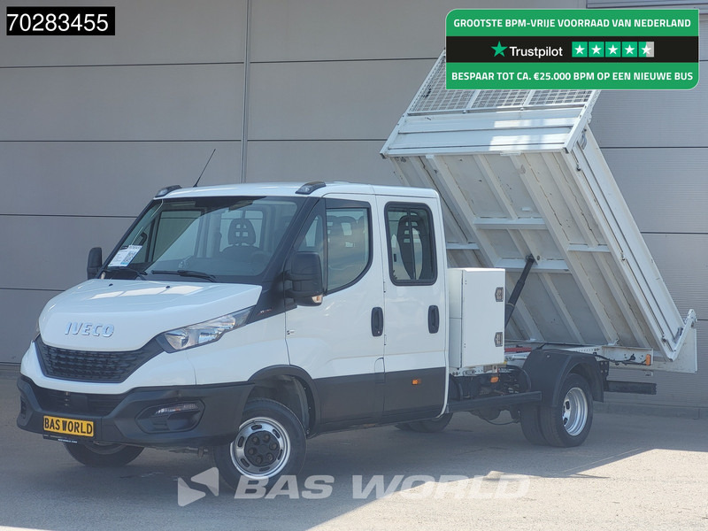 Iveco Daily 35C16 3.0L Kipper met Kist Dubbel Cabine Dubbellucht 3,5t Trekhaak Navi Airco Cruise Camera Euro6 Tipper Benne Kieper 2m3 Airco - Volquete furgoneta: foto 1 Iveco Daily 35C16 3.0L Kipper met Kist Dubbel Cabine Dubbellucht 3,5t Trekhaak Navi Airco Cruise Camera Euro6 Tipper Benne Kieper 2m3 Airco - Volquete furgoneta: foto 1