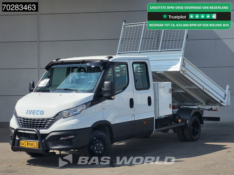 Iveco Daily 35C16 3.0L Special Edition Kipper met Kist Dubbel Cabine Dubbellucht 3,5t Trekhaak Airco Cruise Euro6 Tipper Benne Kieper Airco - Volquete furgoneta: foto 1 Iveco Daily 35C16 3.0L Special Edition Kipper met Kist Dubbel Cabine Dubbellucht 3,5t Trekhaak Airco Cruise Euro6 Tipper Benne Kieper Airco - Volquete furgoneta: foto 1