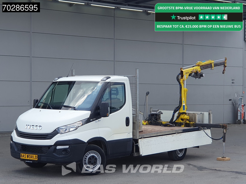 Iveco Daily 35S14 Kraanwagen Open Laadbak Hyva HA15 Euro6 3,5t Trekhaak Crane Kranwagen Kraan Pritsche Pickup Open Box Trekhaak - Caja abierta furgoneta: foto 1 Iveco Daily 35S14 Kraanwagen Open Laadbak Hyva HA15 Euro6 3,5t Trekhaak Crane Kranwagen Kraan Pritsche Pickup Open Box Trekhaak - Caja abierta furgoneta: foto 1