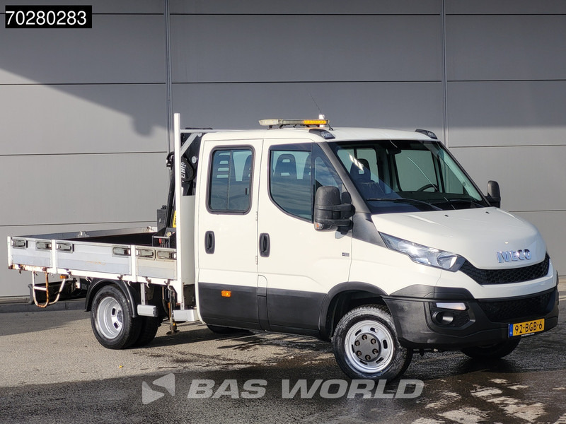 Iveco Daily 50C17 3,0L Automaat HIAB 017T-2 DC Open laadbak Dubbellucht Airco Euro6 Pickup Crane Kraanwagen Pritsche Airco Dubbel cabine - Caja abierta furgoneta: foto 3 Iveco Daily 50C17 3,0L Automaat HIAB 017T-2 DC Open laadbak Dubbellucht Airco Euro6 Pickup Crane Kraanwagen Pritsche Airco Dubbel cabine - Caja abierta furgoneta: foto 3