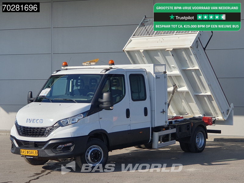 Iveco Daily 70C18 3.0L Kipper Dubbel Cabine Dubbellucht 3,5t Trekhaak Airco Cruise Euro6 Tipper Benne Kieper 2m3 Airco Trekhaak Cruise contr - Volquete furgoneta: foto 1 Iveco Daily 70C18 3.0L Kipper Dubbel Cabine Dubbellucht 3,5t Trekhaak Airco Cruise Euro6 Tipper Benne Kieper 2m3 Airco Trekhaak Cruise contr - Volquete furgoneta: foto 1