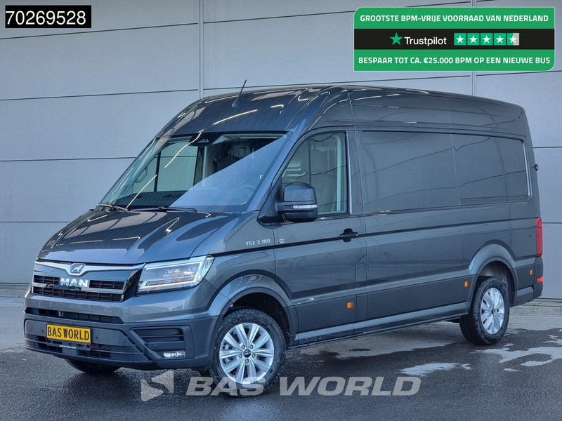 Furgón nuevo MAN TGE 3.180 Automaat 2025 model Facelift L3H3 Navi CarPlay Camera L2H2 12m3 Airco Cruise control: foto 1