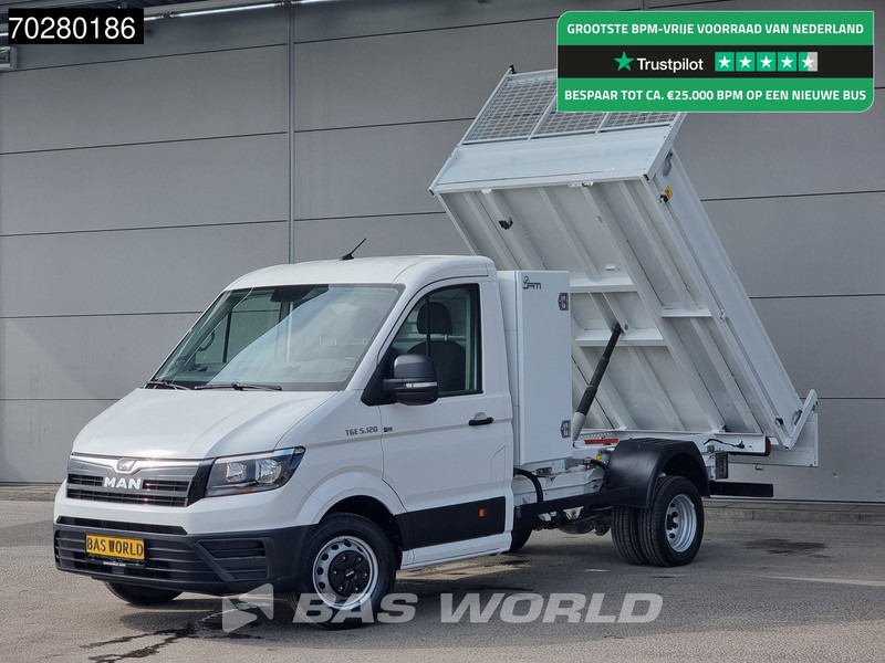 MAN TGE 5.120 Kipper Dubbellucht 3500kg trekhaak Navi Airco Cruise Tipper Benne Kieper Airco Cruise control - Volquete furgoneta: foto 1 MAN TGE 5.120 Kipper Dubbellucht 3500kg trekhaak Navi Airco Cruise Tipper Benne Kieper Airco Cruise control - Volquete furgoneta: foto 1
