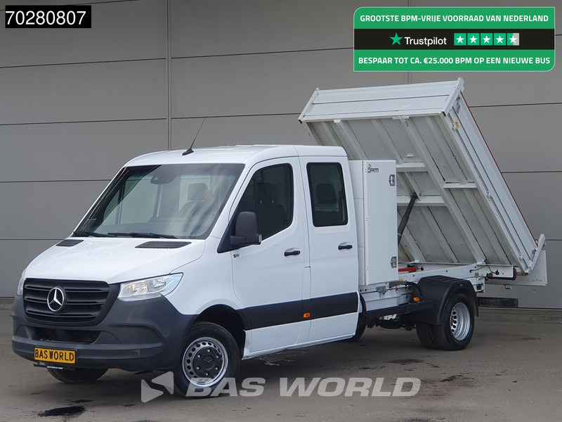 Mercedes-Benz Sprinter 514 CDI Kipper met Kist Dubbel Cabine Dubbellucht 3,5t Trekhaak Airco Cruise Euro6 Kieper Tipper Benne Airco Dubbel cabine Trekh - Volquete furgoneta: foto 1 Mercedes-Benz Sprinter 514 CDI Kipper met Kist Dubbel Cabine Dubbellucht 3,5t Trekhaak Airco Cruise Euro6 Kieper Tipper Benne Airco Dubbel cabine Trekh - Volquete furgoneta: foto 1