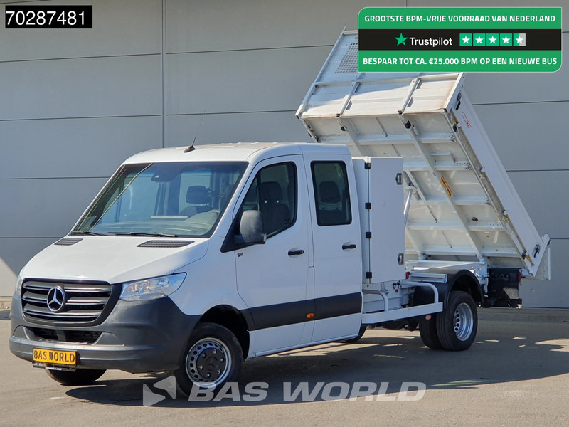 Mercedes-Benz Sprinter 514 CDI Kipper met Kist Dubbel Cabine Dubbellucht 3,5t Trekhaak Airco Cruise Euro6 Tipper Benne Kieper 2m3 Airco Trekhaak Cruise - Volquete furgoneta: foto 1 Mercedes-Benz Sprinter 514 CDI Kipper met Kist Dubbel Cabine Dubbellucht 3,5t Trekhaak Airco Cruise Euro6 Tipper Benne Kieper 2m3 Airco Trekhaak Cruise - Volquete furgoneta: foto 1