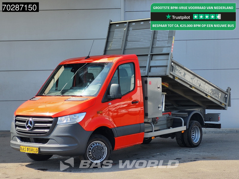 Mercedes-Benz Sprinter 514 CDI Kipper met Kist Dubbellucht 3,5t Trekhaak Airco Cruise Euro6 Tipper Benne Kieper 2m3 Airco Trekhaak Cruise control - Volquete furgoneta: foto 1 Mercedes-Benz Sprinter 514 CDI Kipper met Kist Dubbellucht 3,5t Trekhaak Airco Cruise Euro6 Tipper Benne Kieper 2m3 Airco Trekhaak Cruise control - Volquete furgoneta: foto 1
