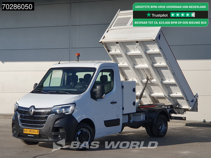 Renault Master 145PK Kipper met Kist Dubbellucht 3,5t Trekhaak Navi Airco Cruise LED Euro6 Tipper Benne Kieper 2m3 Airco Trekhaak Cruise control - Volquete furgoneta: foto 1 Renault Master 145PK Kipper met Kist Dubbellucht 3,5t Trekhaak Navi Airco Cruise LED Euro6 Tipper Benne Kieper 2m3 Airco Trekhaak Cruise control - Volquete furgoneta: foto 1