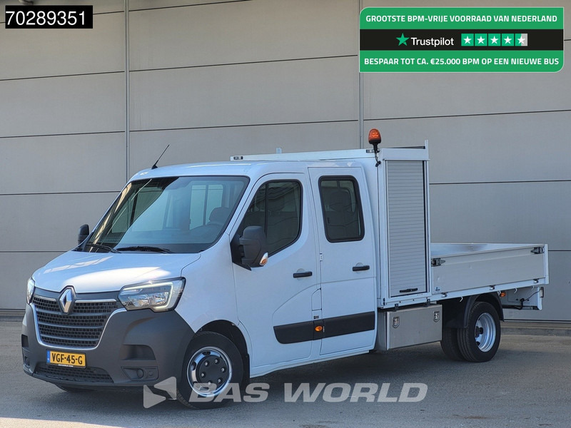 Renault Master 145PK Open Laadbak Dubbellucht 3,5t Trekhaak DC Dubbel Cabine Airco Cruise Euro6 Pritsche Pickup Open Box Airco Trekhaak Cruise contro - Caja abierta furgoneta: foto 1 Renault Master 145PK Open Laadbak Dubbellucht 3,5t Trekhaak DC Dubbel Cabine Airco Cruise Euro6 Pritsche Pickup Open Box Airco Trekhaak Cruise contro - Caja abierta furgoneta: foto 1