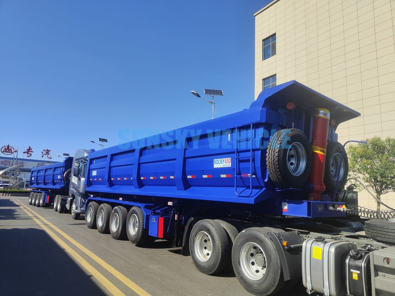 SUNSKY 3/4-Axle Dump Trailer - Semirremolque volquete: foto 1 SUNSKY 3/4-Axle Dump Trailer - Semirremolque volquete: foto 1