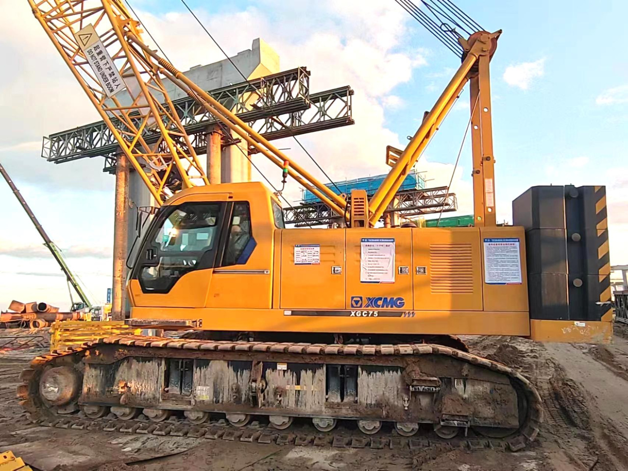 XCMG Official 75 Ton Mechanical Crawler Crane XGC75 Used Hydraulic Mobile Crane Hot Sale - Grúa sobre orugas: foto 3 XCMG Official 75 Ton Mechanical Crawler Crane XGC75 Used Hydraulic Mobile Crane Hot Sale - Grúa sobre orugas: foto 3