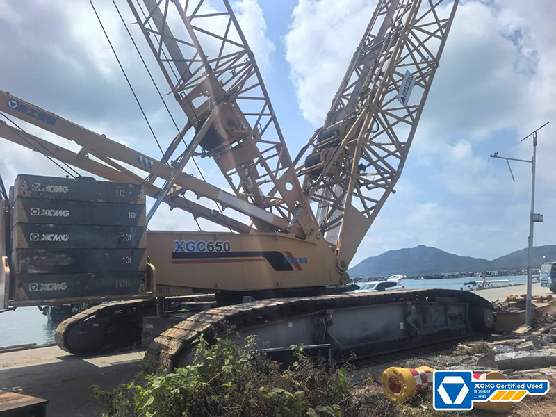 Grúa sobre orugas XCMG XGC500 500ton used hydraulic lift machine price: foto 8