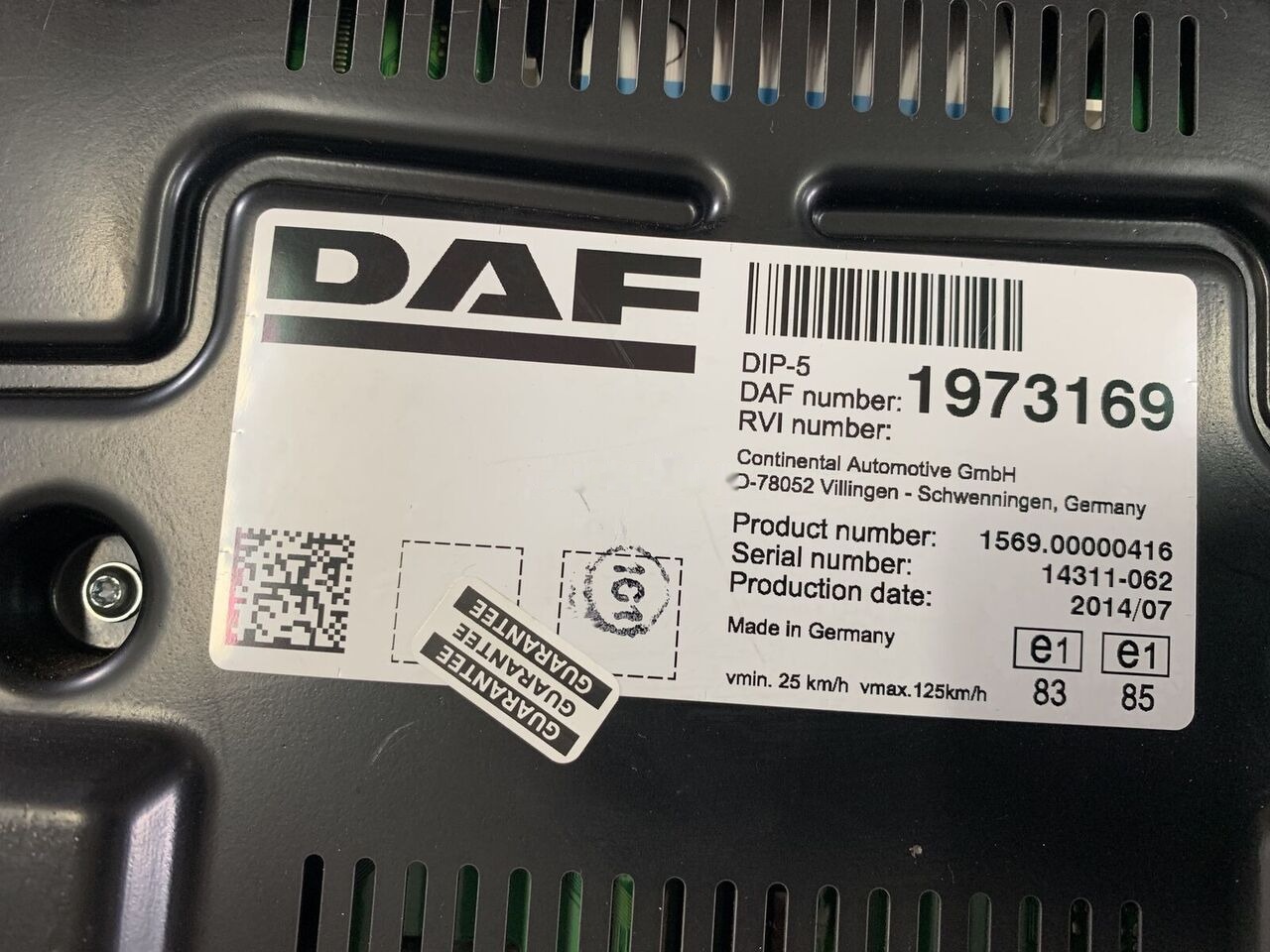 DAF XF 106 1973169 DAF XF 106 truck - Tacógrafo para Camión: foto 2 DAF XF 106 1973169 DAF XF 106 truck - Tacógrafo para Camión: foto 2