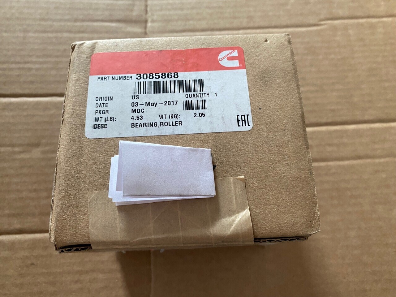CUMMINS Roller Bearing 3085868 - Piezas de recambio: foto 1 CUMMINS Roller Bearing 3085868 - Piezas de recambio: foto 1