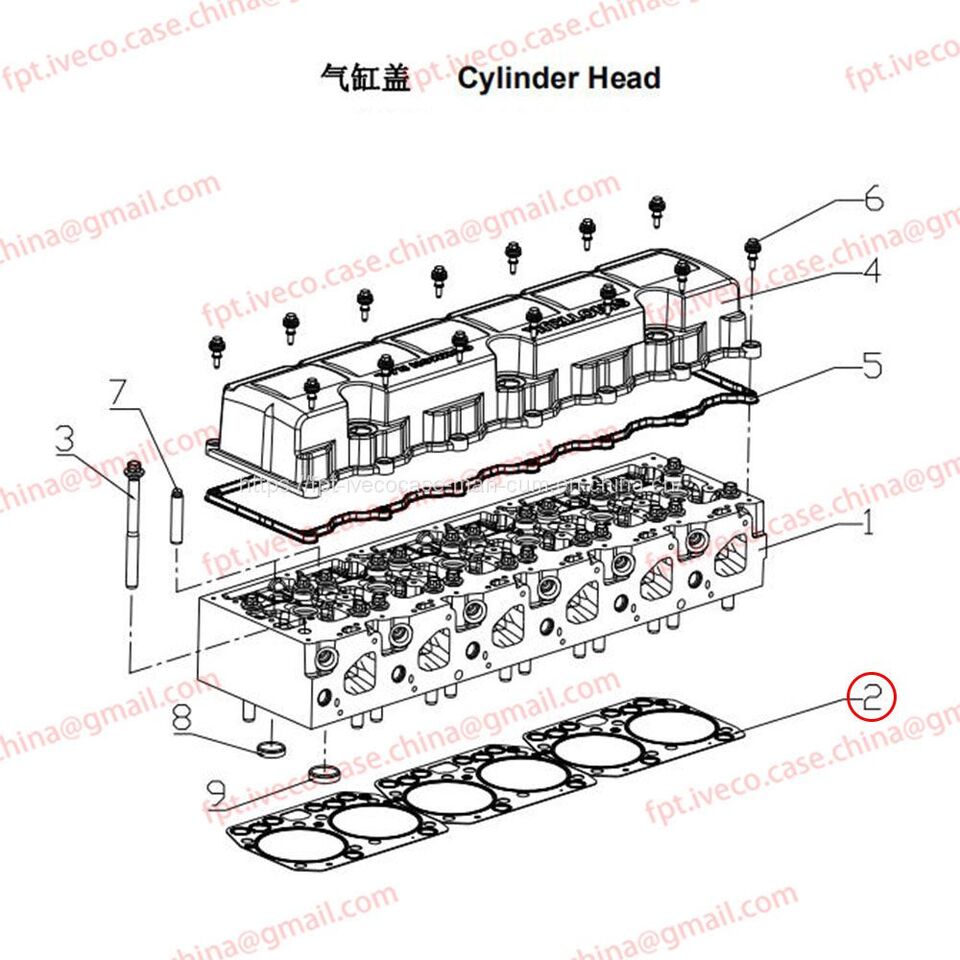 MAN D0836 Cylinder head gasket 03901-0378 - Junta de motor para Camión: foto 1 MAN D0836 Cylinder head gasket 03901-0378 - Junta de motor para Camión: foto 1