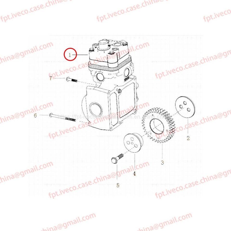 MAN D2066 Single-cylinder air compressor 54100-7121 - Compresor: foto 3 MAN D2066 Single-cylinder air compressor 54100-7121 - Compresor: foto 3