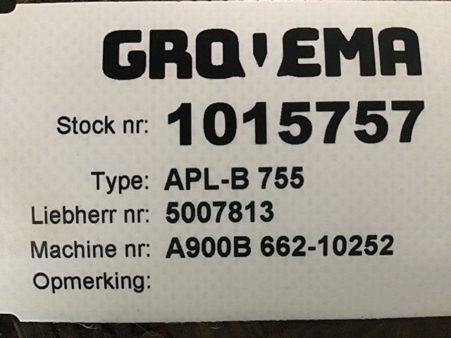 Liebherr APLB755 - Eje y piezas: foto 1 Liebherr APLB755 - Eje y piezas: foto 1