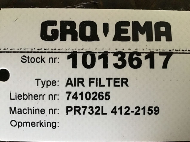 Liebherr Air Filter - Filtro de aire: foto 4 Liebherr Air Filter - Filtro de aire: foto 4