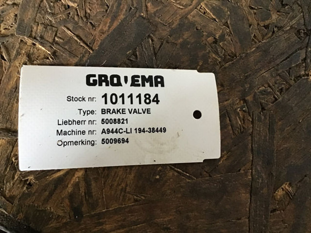 Liebherr Brake Valve - Válvula: foto 2 Liebherr Brake Valve - Válvula: foto 2