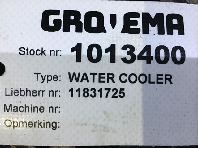 Radiador nuevo Liebherr Cooler: foto 6