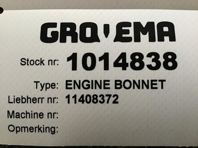 Liebherr Engine Bonnet - Capota: foto 5 Liebherr Engine Bonnet - Capota: foto 5