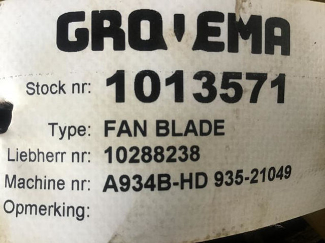 Liebherr Fan Blade - Ventilador: foto 5 Liebherr Fan Blade - Ventilador: foto 5