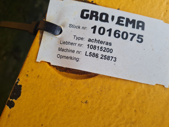 Liebherr Rearaxle - Eje y piezas: foto 1 Liebherr Rearaxle - Eje y piezas: foto 1