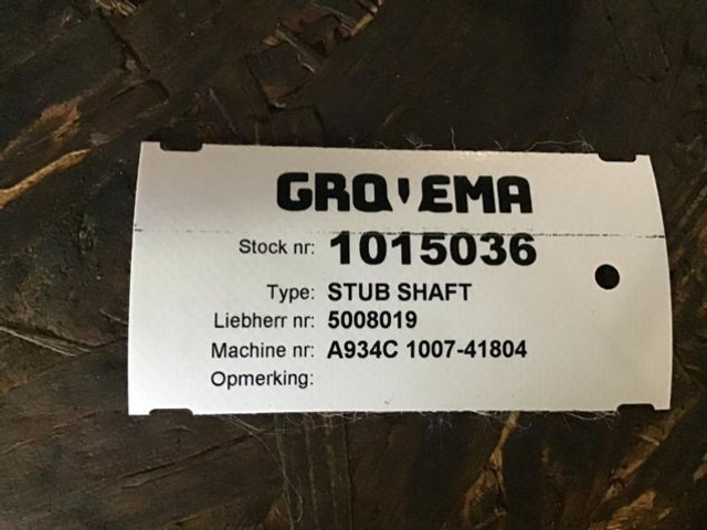 Liebherr Stub Shaft - Mangueta: foto 2 Liebherr Stub Shaft - Mangueta: foto 2