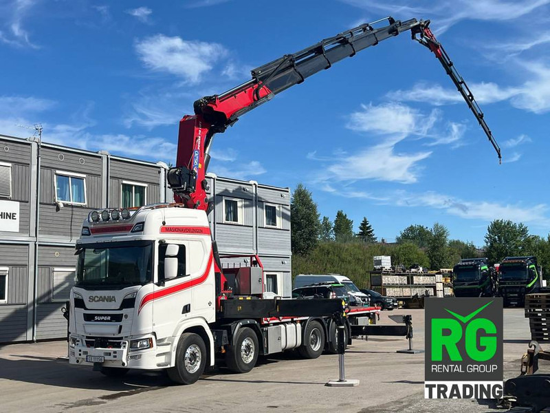 Scania R 590 + HMF 9520 K6 + Jibb + Winch - Camión grúa: foto 1 Scania R 590 + HMF 9520 K6 + Jibb + Winch - Camión grúa: foto 1